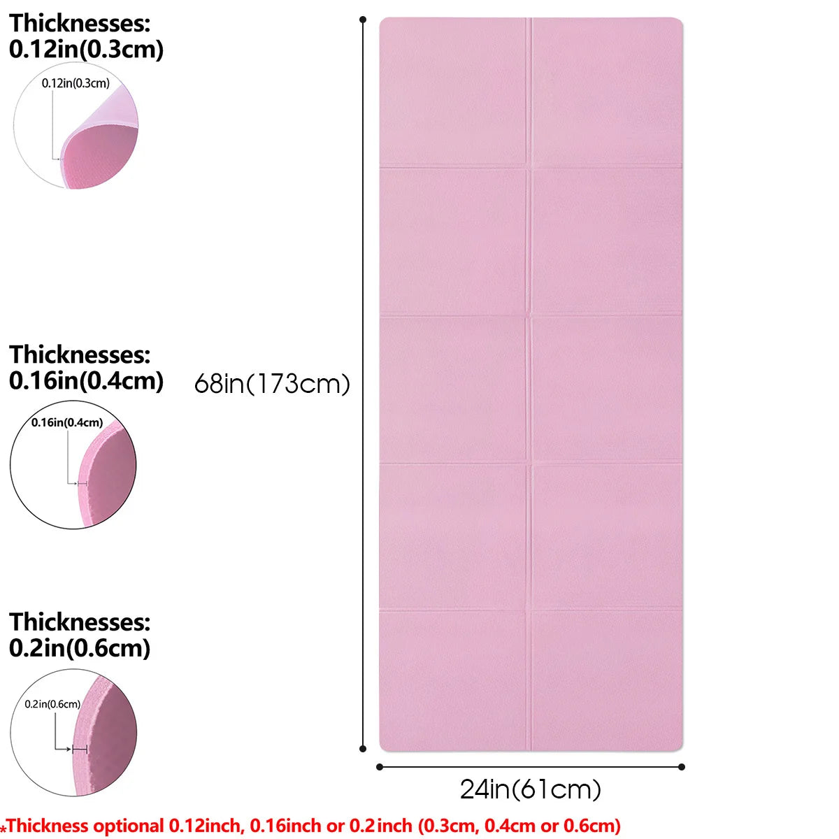 Tapis de Yoga & Fitness – Antidérapant et Confortable