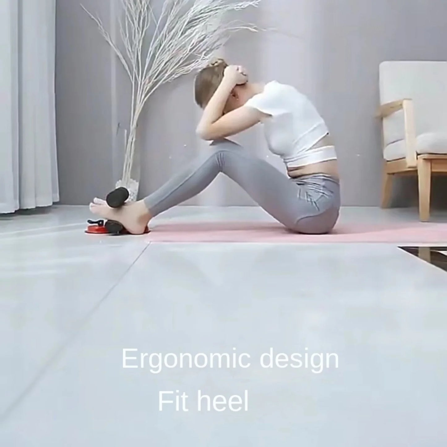 Appareil Abdominal à Ventouse – Fixation des Pieds et Entraînement Efficace